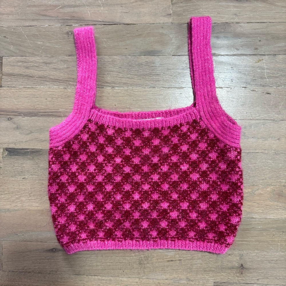 Zara Knit Cropped Tank Top Size S